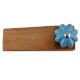 2 Pieces Turquoise Crackle Ceramic Wooden Door Stopper